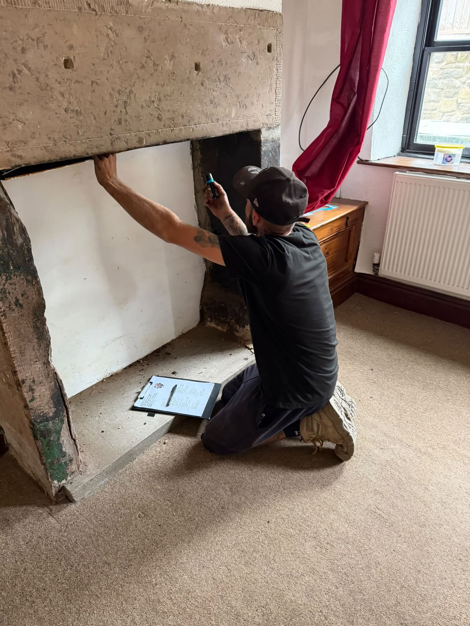 Chimney inspection and camera survey
